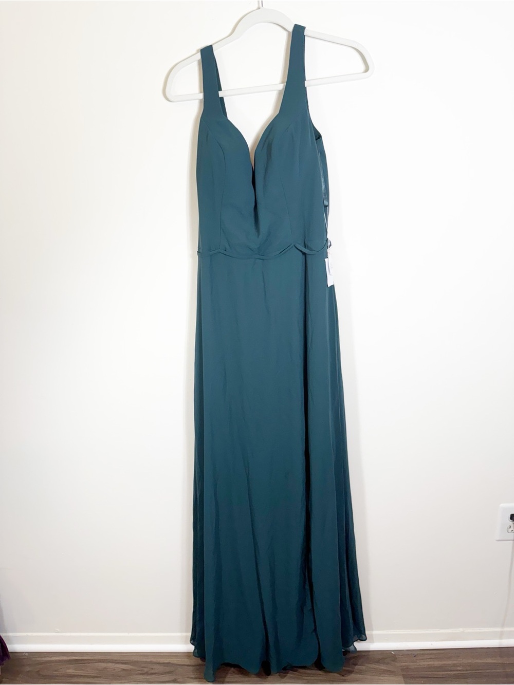 NWT Kennedy Blue Haley Bridesmaid Dress Forest Green Size 14 - Picture 3 of 11